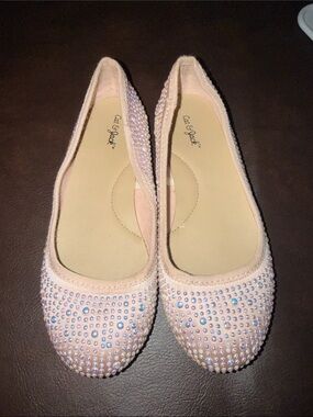 Cat & Jack Blush Pink Embellished Ballet Flats